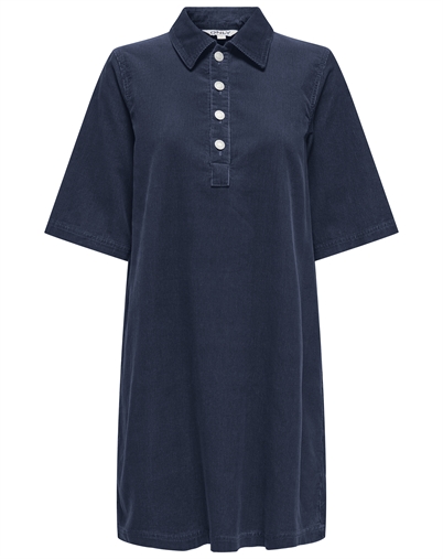 Only - ONLGry-Nessa Cord Kleid - Navy Blazer